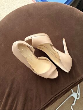 Jessica Simpson Blush Peep-Toe Stiletto Heels